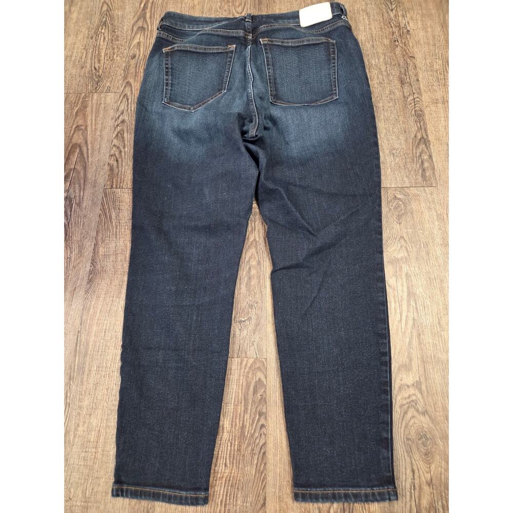 Everlane Curvy High Rise Skinny Stretch Denim Jeans Dark Wash 32 Crop - Picture 4 of 5